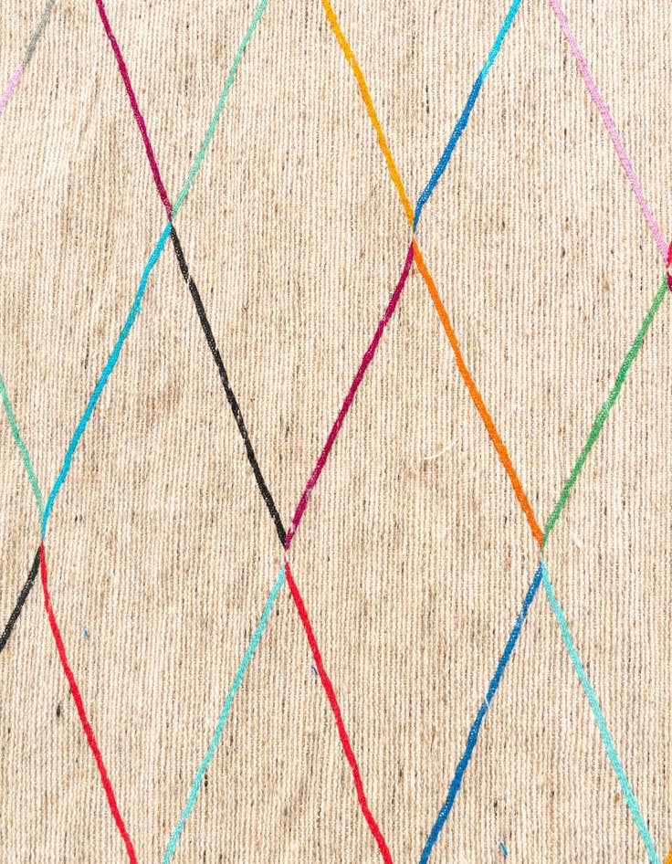 Detail image of  5' x 8'  Hand Knotted Moroccan Wool Rug