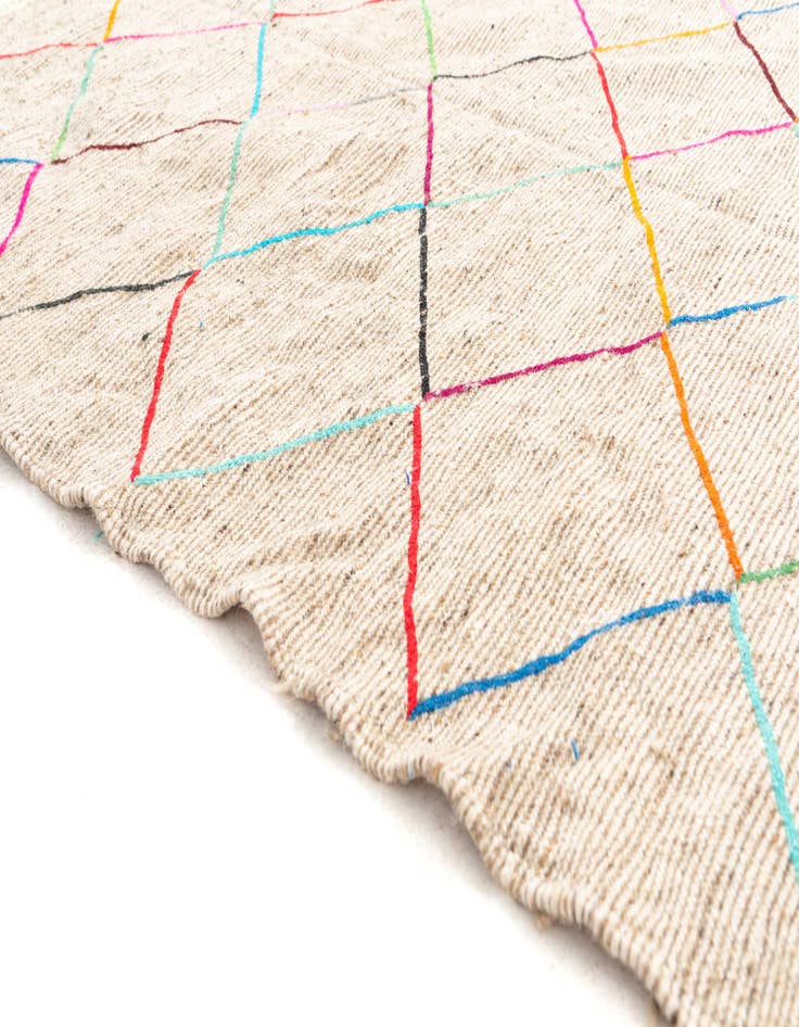 Detail image of  5' x 8'  Hand Knotted Moroccan Wool Rug