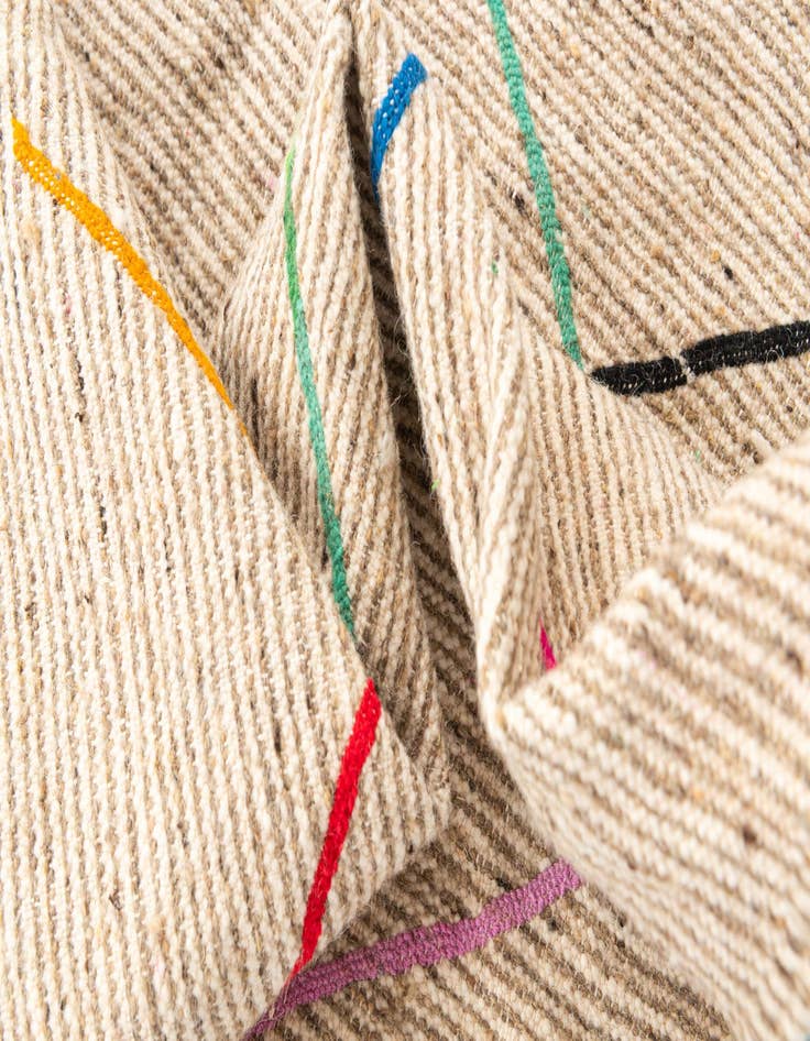 Detail image of  5' x 8'  Hand Knotted Moroccan Wool Rug