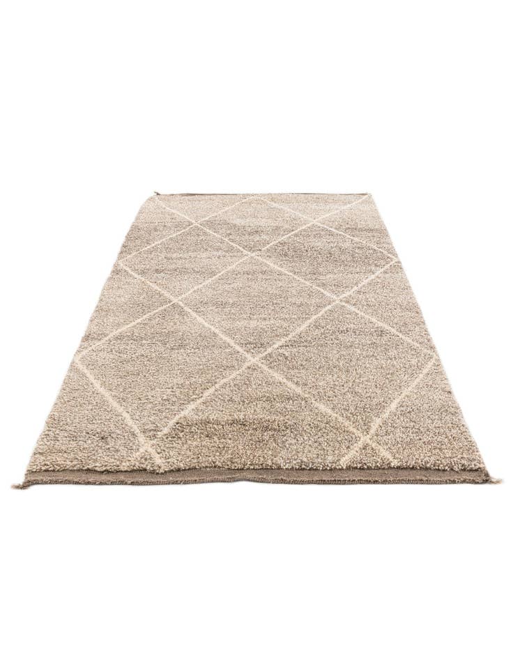 Detail image of  5' 3 x 8' 7  Hand Knotted Moroccan Wool Rug