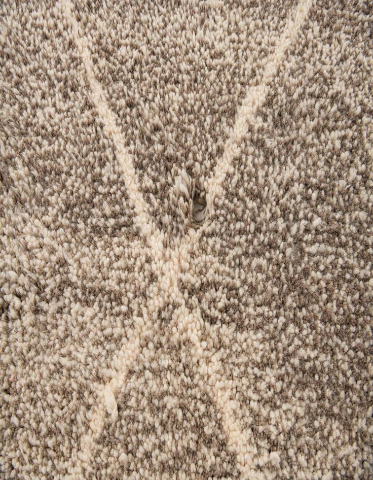 Detail image of  5' 3 x 8' 7  Hand Knotted Moroccan Wool Rug