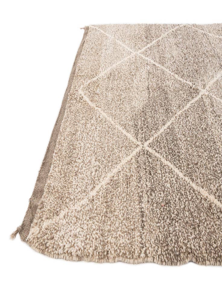 Detail image of  5' 3 x 8' 7  Hand Knotted Moroccan Wool Rug