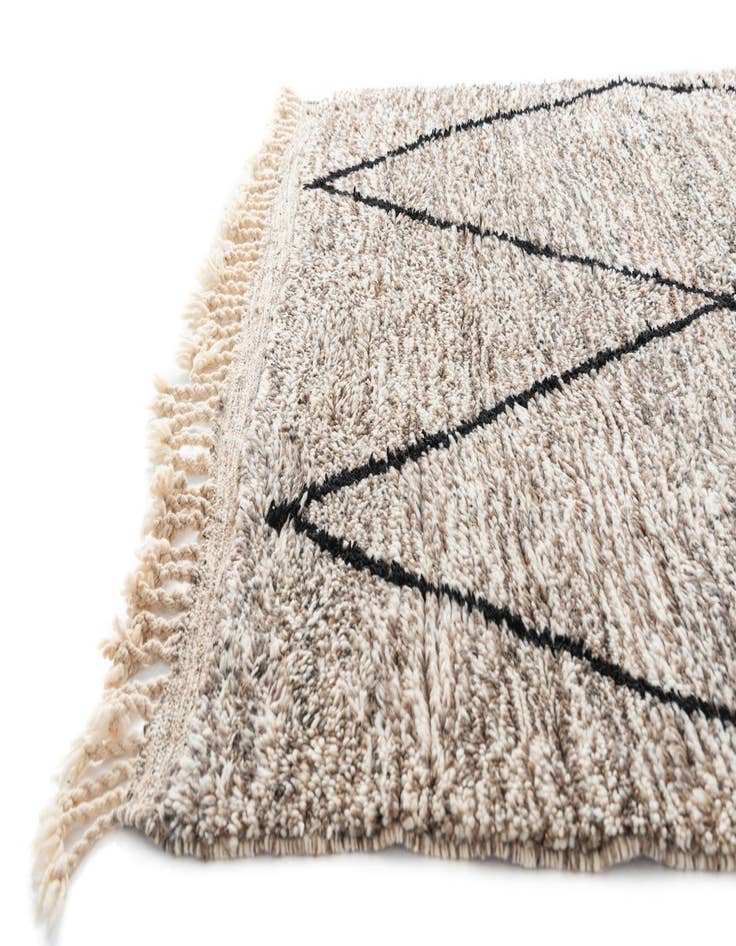 Detail image of  5' x 8' 6  Hand Knotted Moroccan Wool Rug