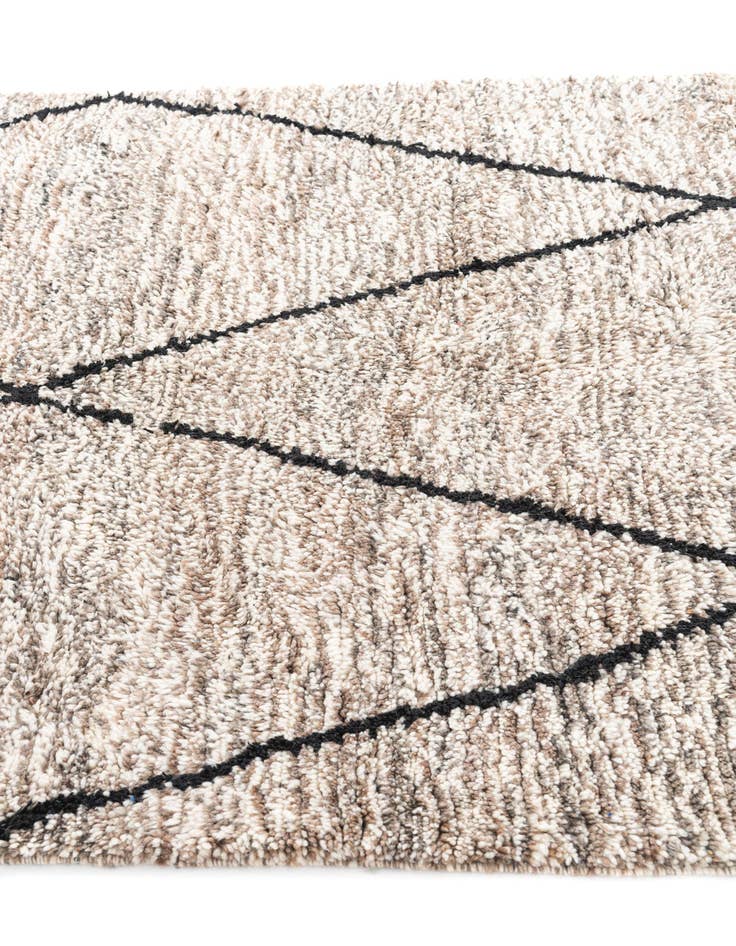 Detail image of  5' x 8' 6  Hand Knotted Moroccan Wool Rug