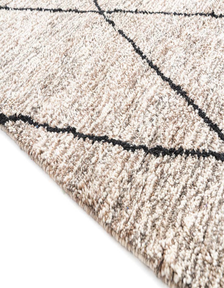 Detail image of  5' x 8' 6  Hand Knotted Moroccan Wool Rug