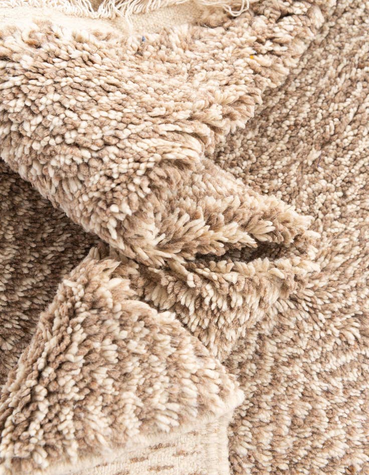 Detail image of  5' x 7'  Hand Knotted Moroccan Wool Rug