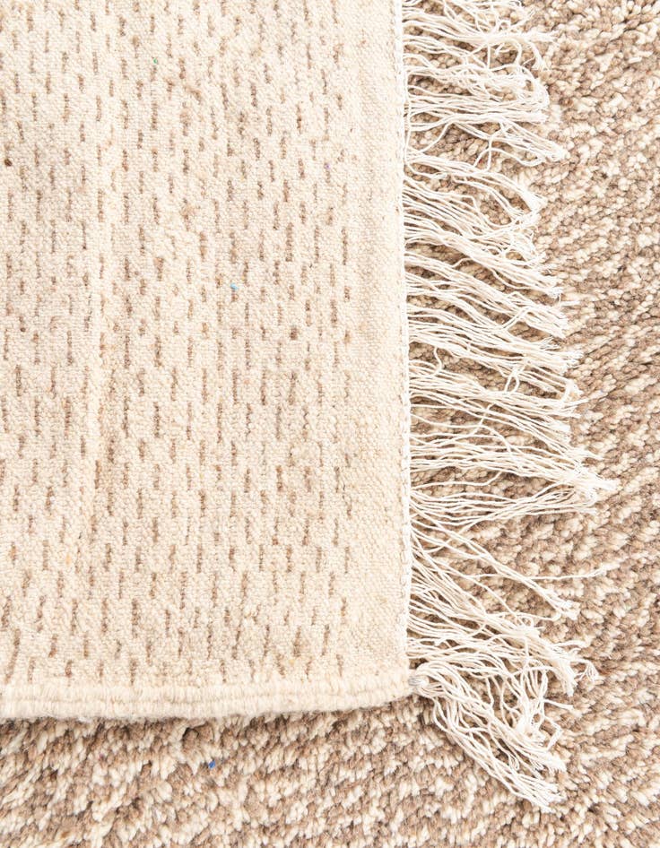 Detail image of  5' x 7'  Hand Knotted Moroccan Wool Rug