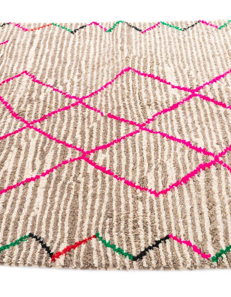 Detail image of  5' x 8' 5  Hand Knotted Moroccan Wool Rug