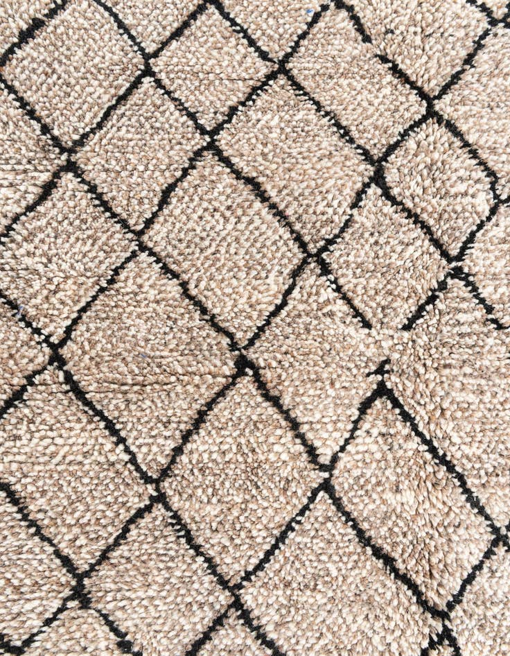 Detail image of  4' 10 x 8' 3  Hand Knotted Moroccan Wool Rug