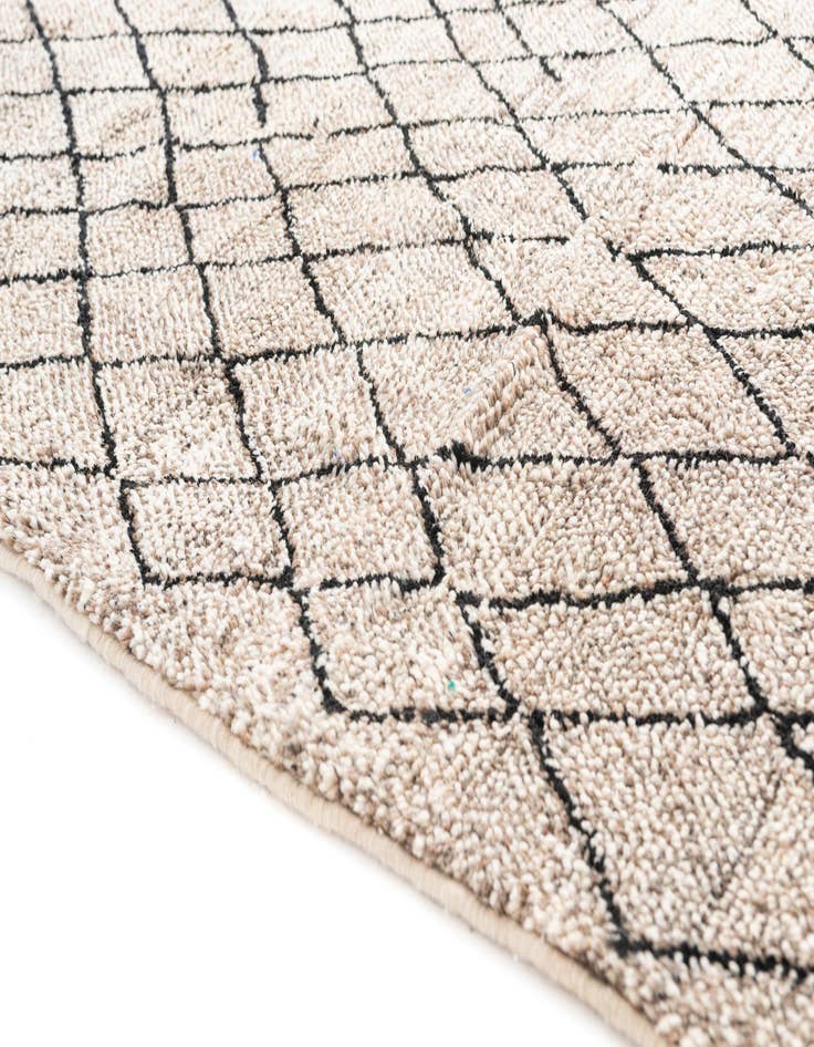 Detail image of  4' 10 x 8' 3  Hand Knotted Moroccan Wool Rug