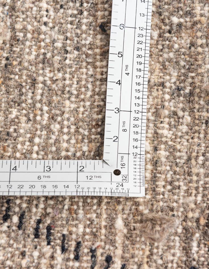 Detail image of  6' 8 x 10'  Hand Knotted Moroccan Wool Rug