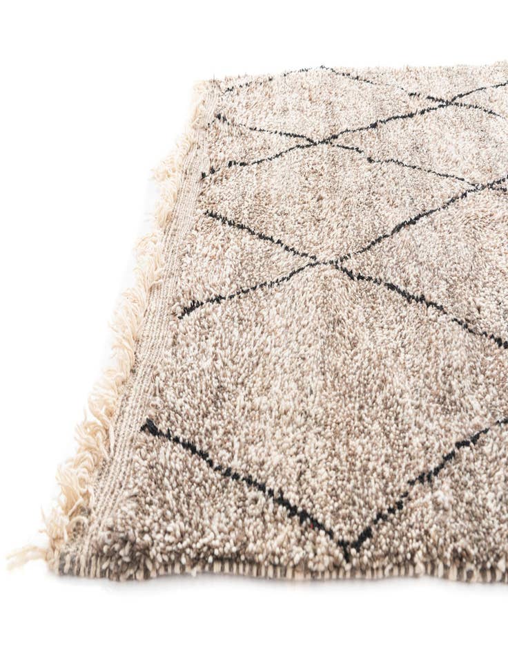 Detail image of  5' 3 x 8' 6  Hand Knotted Moroccan Wool Rug