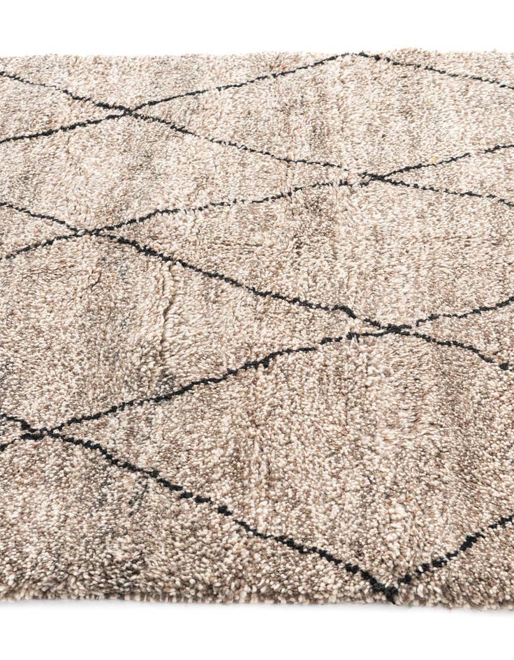 Detail image of  5' 3 x 8' 6  Hand Knotted Moroccan Wool Rug