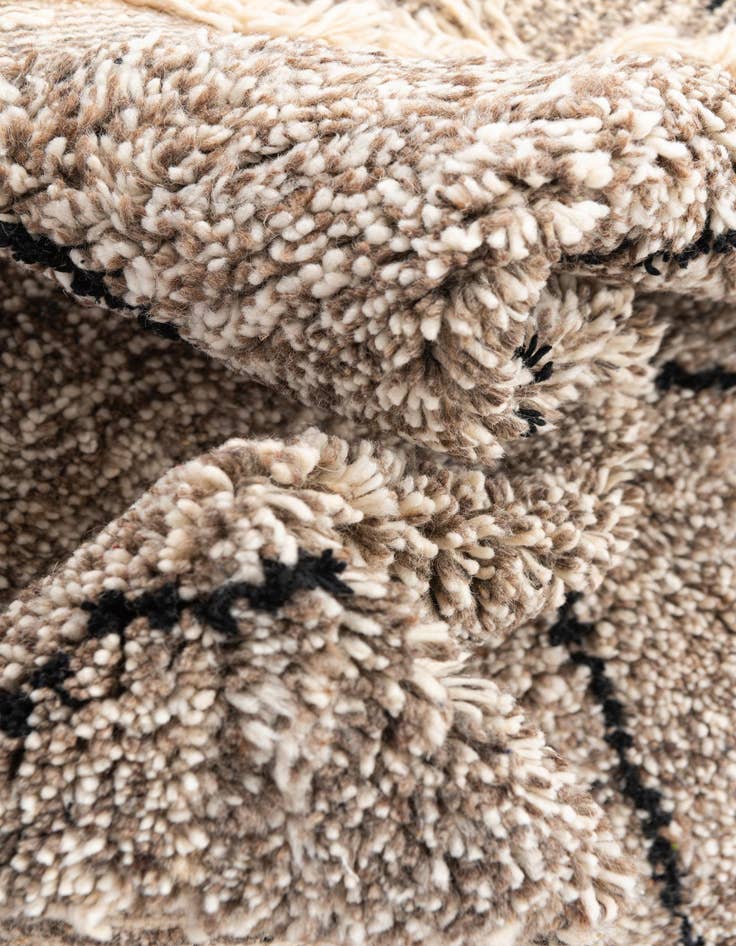 Detail image of  5' 3 x 8' 6  Hand Knotted Moroccan Wool Rug