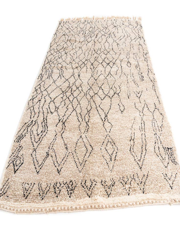 Detail image of  7' x 9' 7  Hand Knotted Moroccan Wool Rug