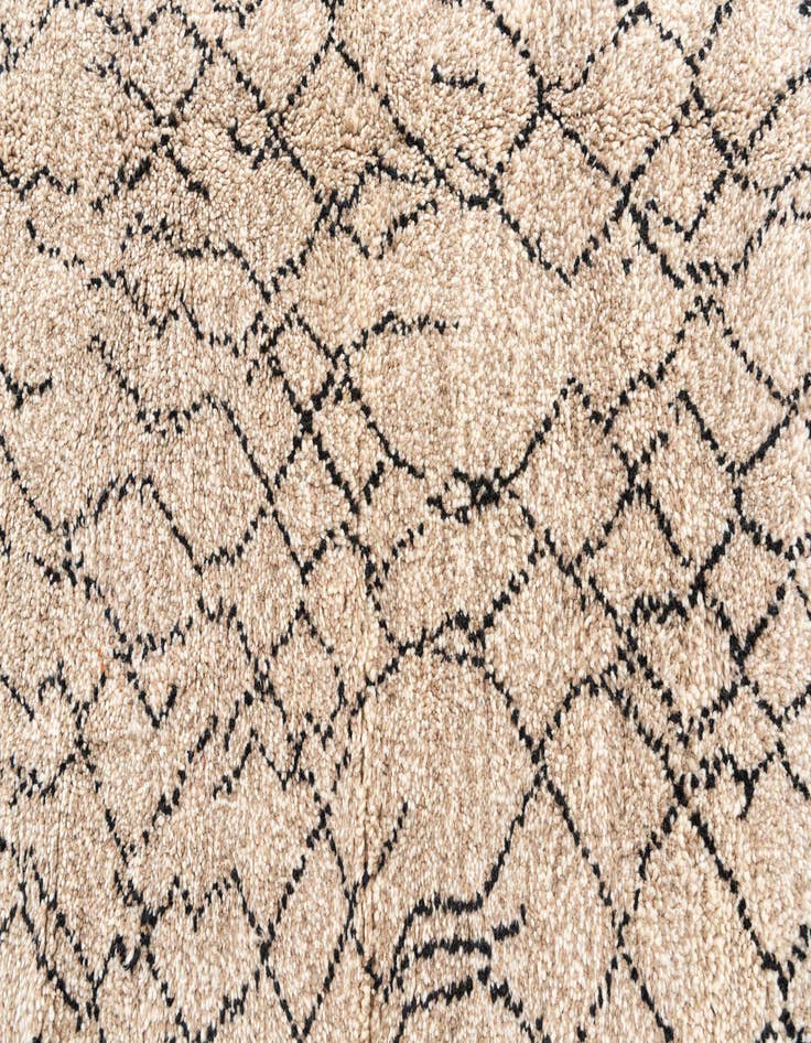 Detail image of  7' x 9' 7  Hand Knotted Moroccan Wool Rug