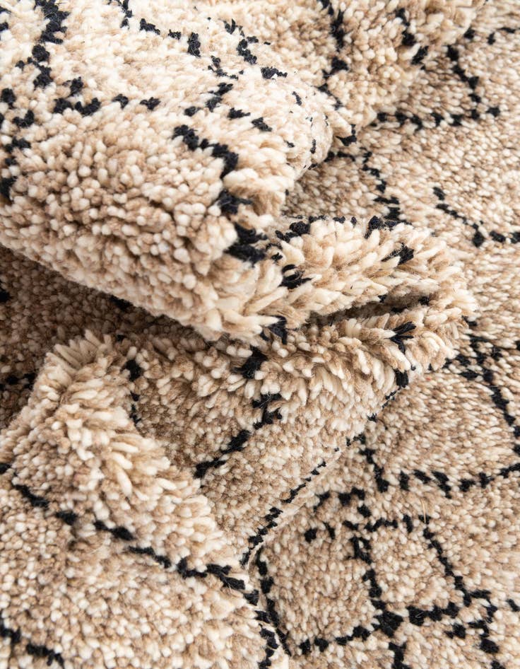 Detail image of  7' x 9' 7  Hand Knotted Moroccan Wool Rug