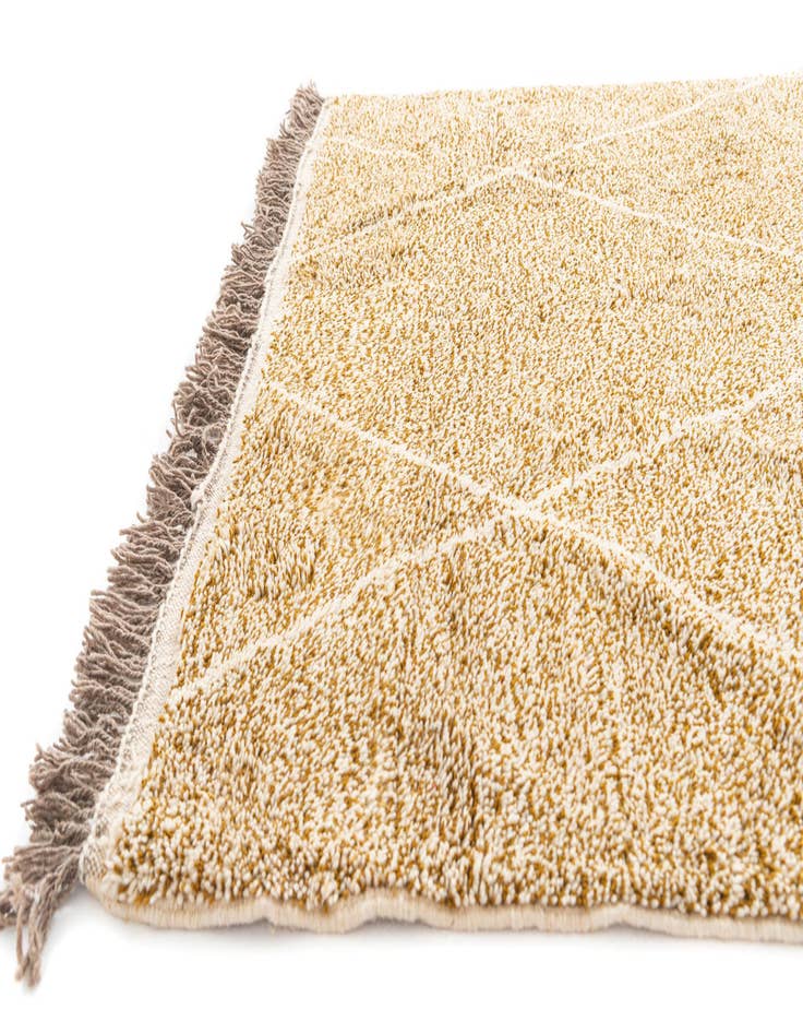 Detail image of  6' 8 x 9' 8  Hand Knotted Moroccan Wool Rug