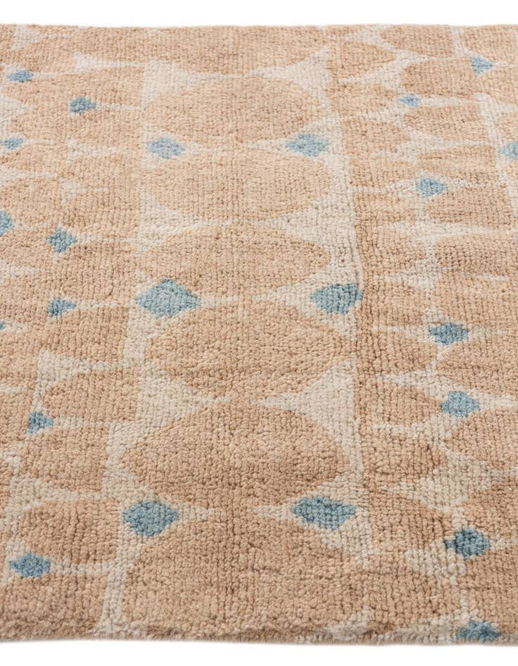 Detail image of  3' 3 x 4' 10  Hand Knotted Moroccan Wool Rug