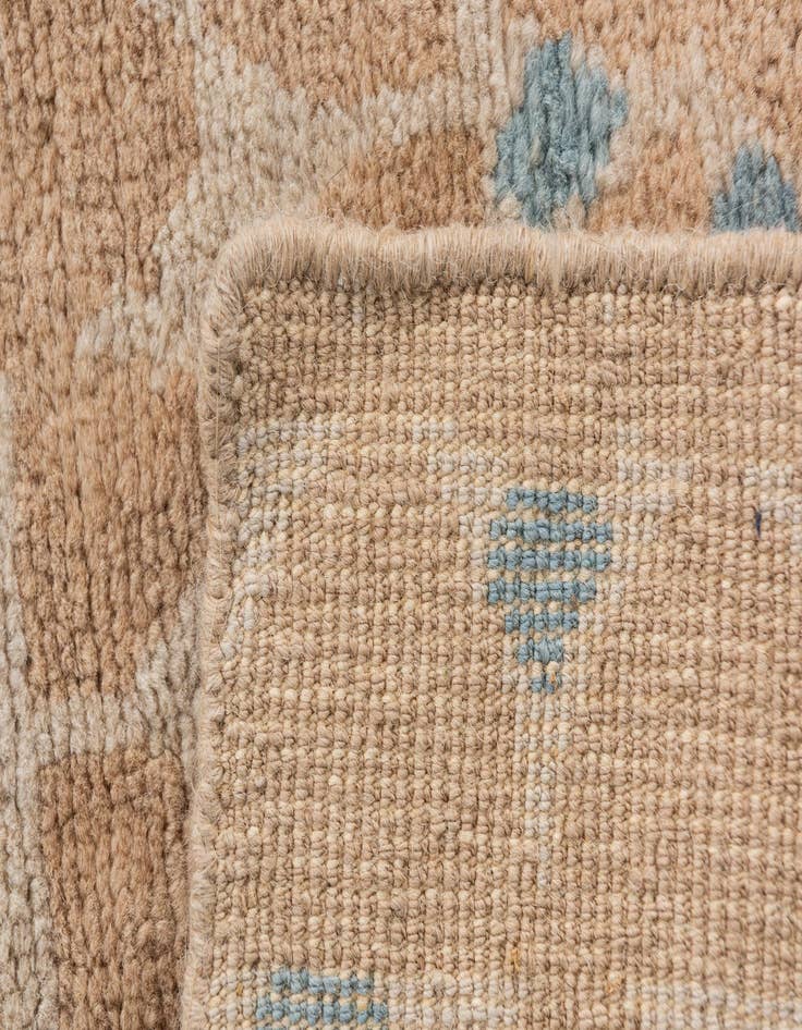 Detail image of  3' 3 x 4' 10  Hand Knotted Moroccan Wool Rug