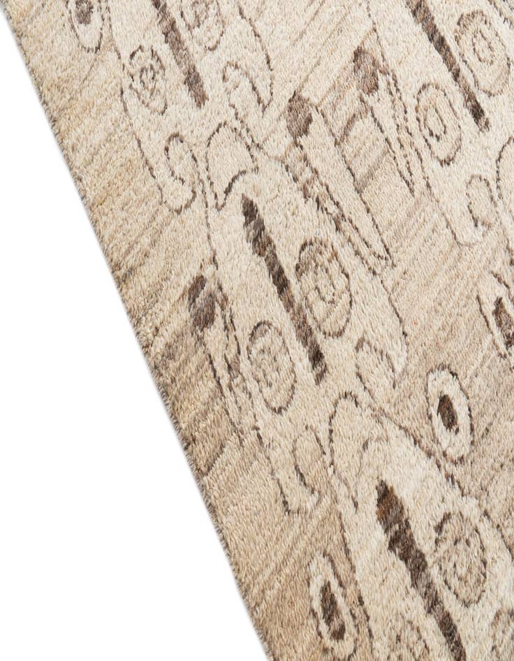 Detail image of  6' 5 x 9' 8  Hand Knotted Moroccan Wool Rug