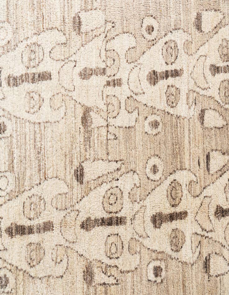 Detail image of  6' 5 x 9' 8  Hand Knotted Moroccan Wool Rug