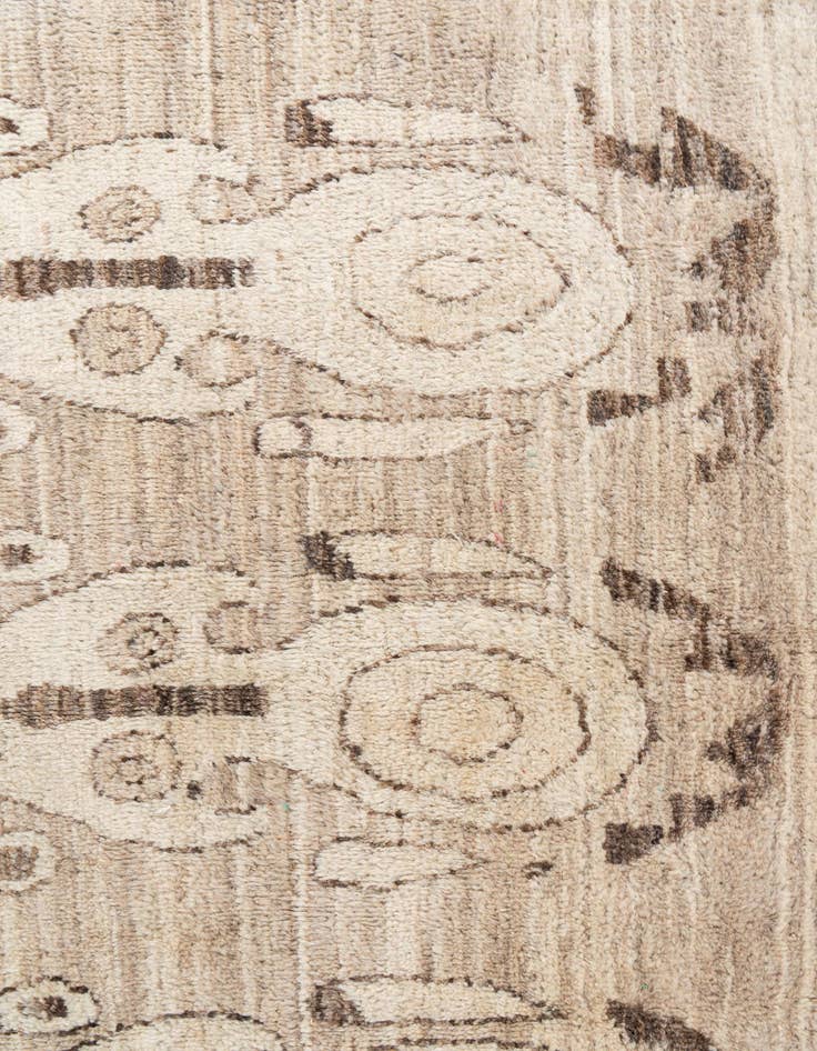 Detail image of  6' 5 x 9' 8  Hand Knotted Moroccan Wool Rug
