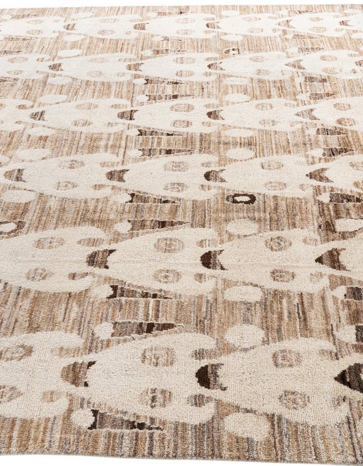 Detail image of  7' 10 x 10' 2  Hand Knotted Moroccan Wool Rug