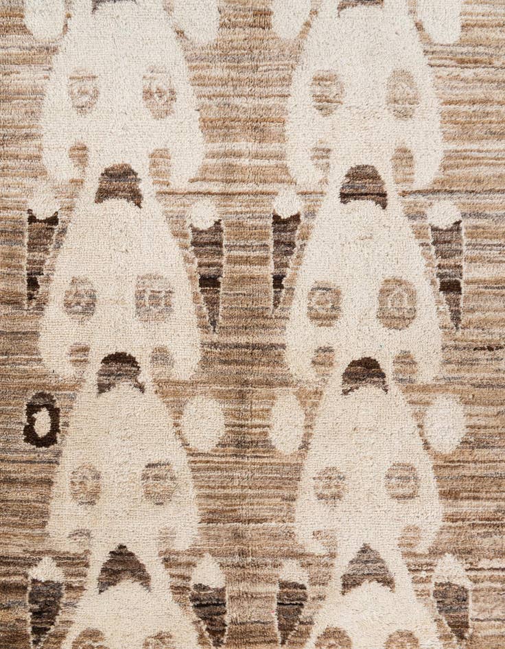 Detail image of  7' 10 x 10' 2  Hand Knotted Moroccan Wool Rug