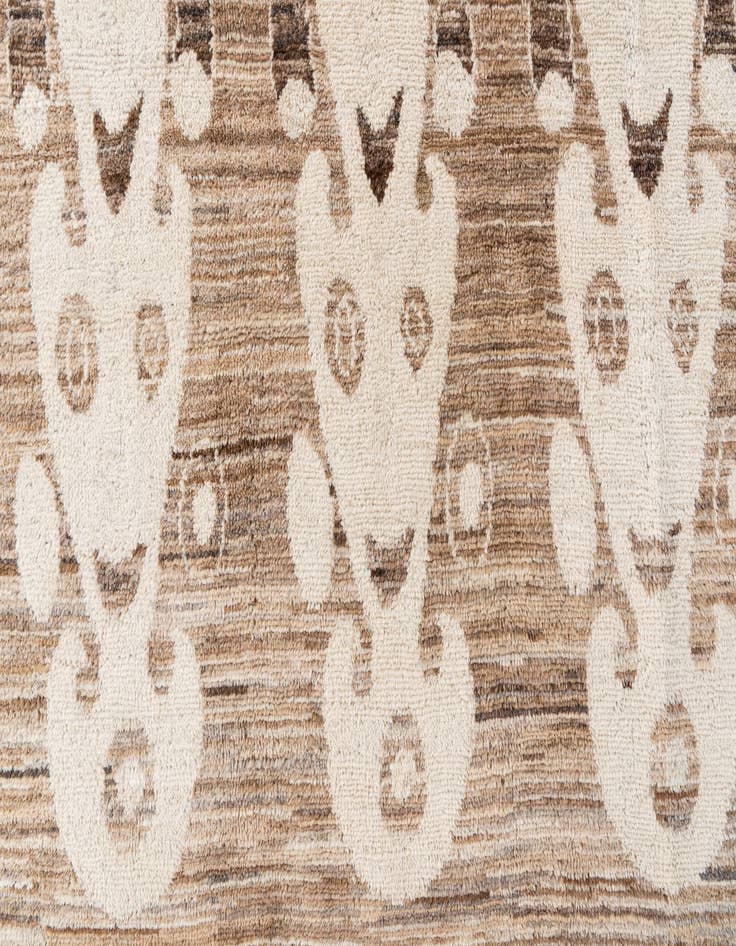 Detail image of  7' 10 x 10' 2  Hand Knotted Moroccan Wool Rug