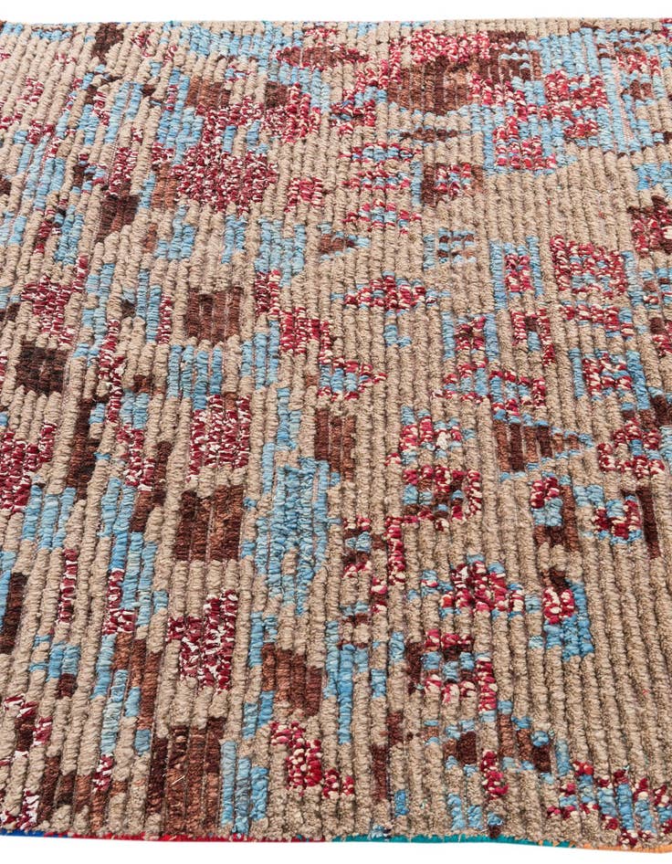 Detail image of  5' 4 x 8' 6  Hand Knotted Moroccan Wool Rug