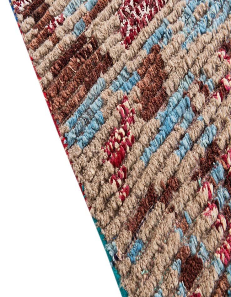 Detail image of  5' 4 x 8' 6  Hand Knotted Moroccan Wool Rug