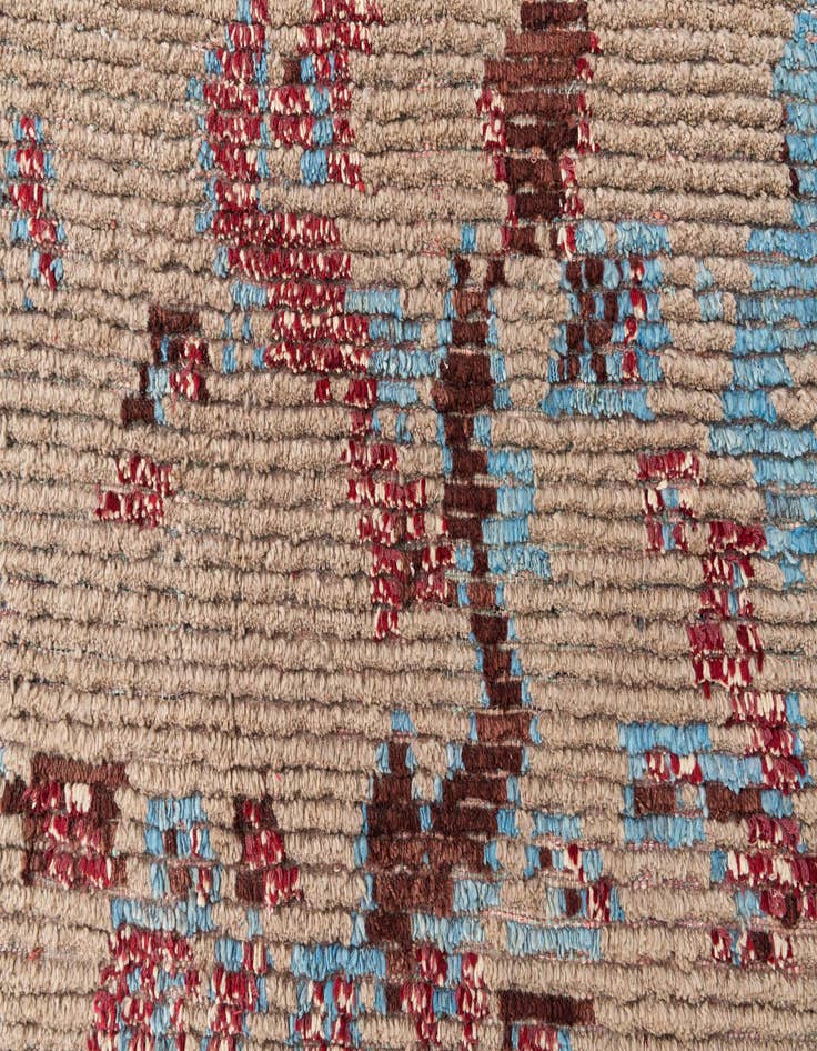 Detail image of  5' 4 x 8' 6  Hand Knotted Moroccan Wool Rug