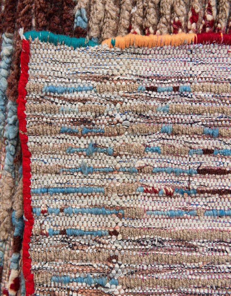 Detail image of  5' 4 x 8' 6  Hand Knotted Moroccan Wool Rug