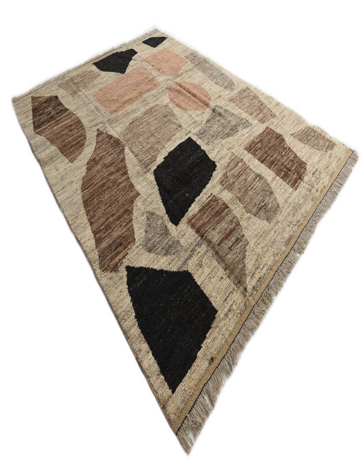 Detail image of  9' 4 x 11' 11  Hand Knotted Moroccan Wool Rug