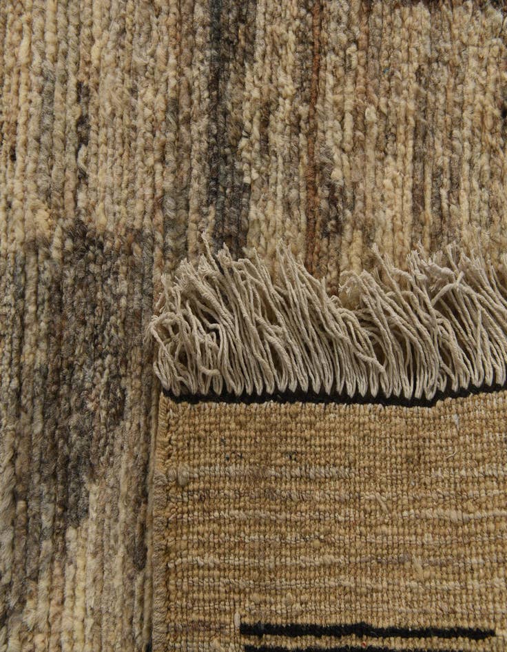 Detail image of  9' 4 x 11' 11  Hand Knotted Moroccan Wool Rug