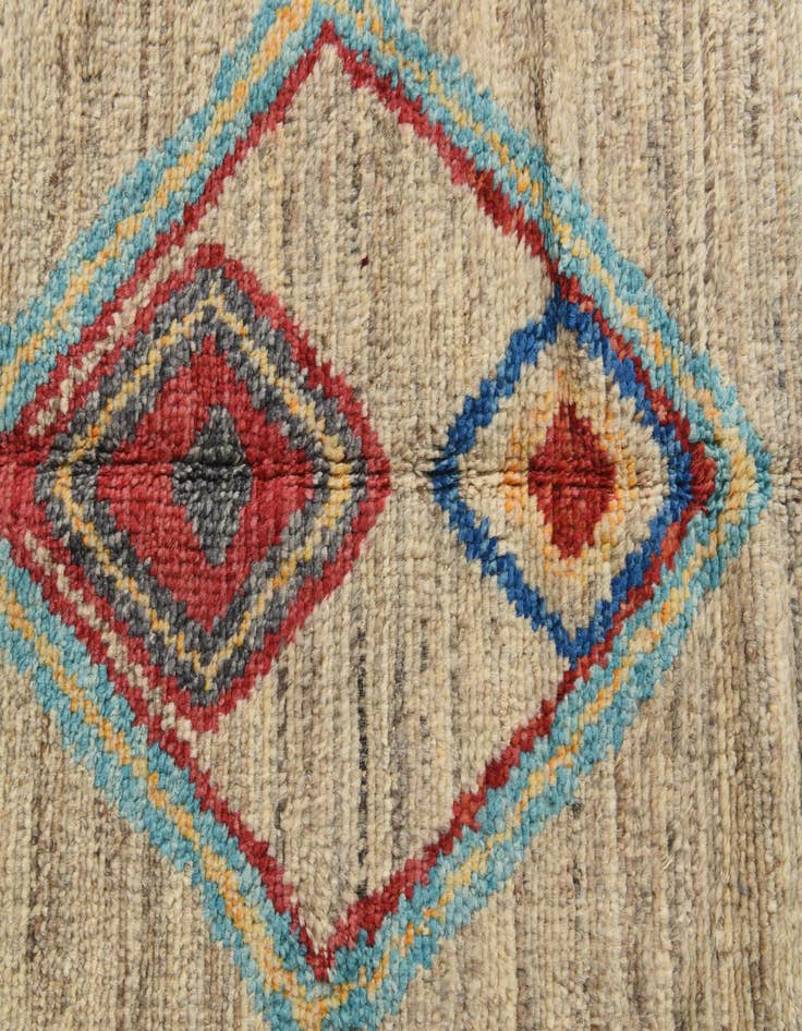 Detail image of  5' 3 x 7' 5  Hand Knotted Moroccan Wool Rug