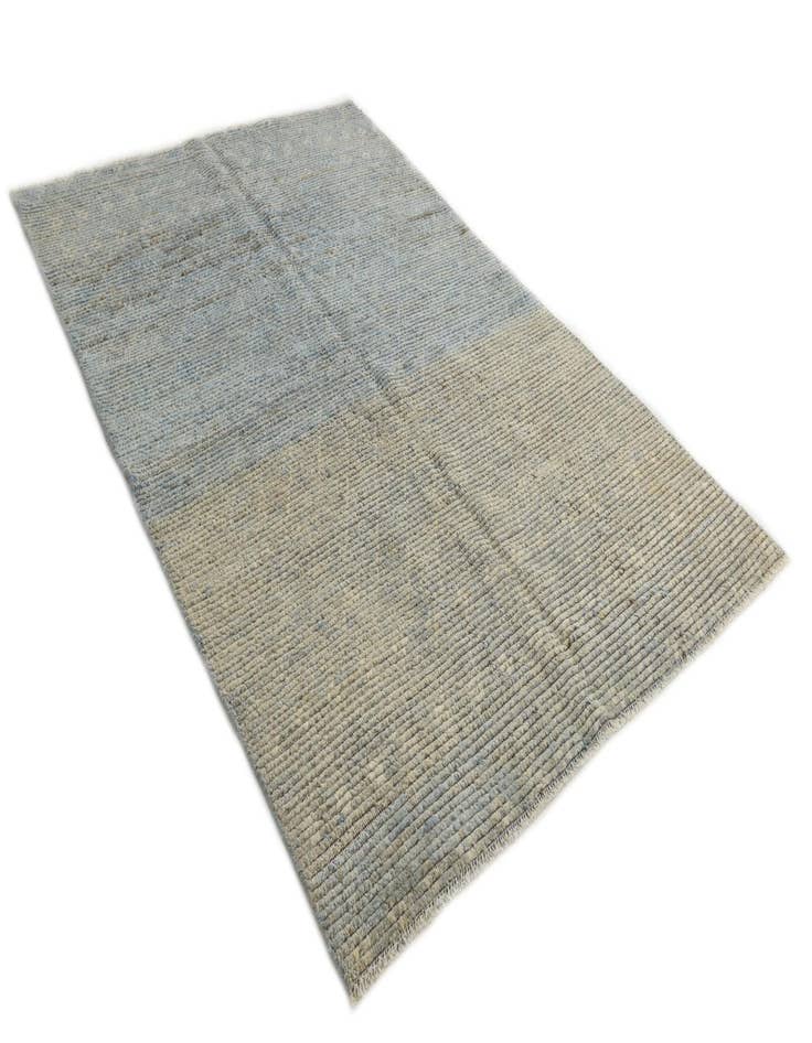 Detail image of  5' 3 x 8'  Hand Knotted Moroccan Wool Rug