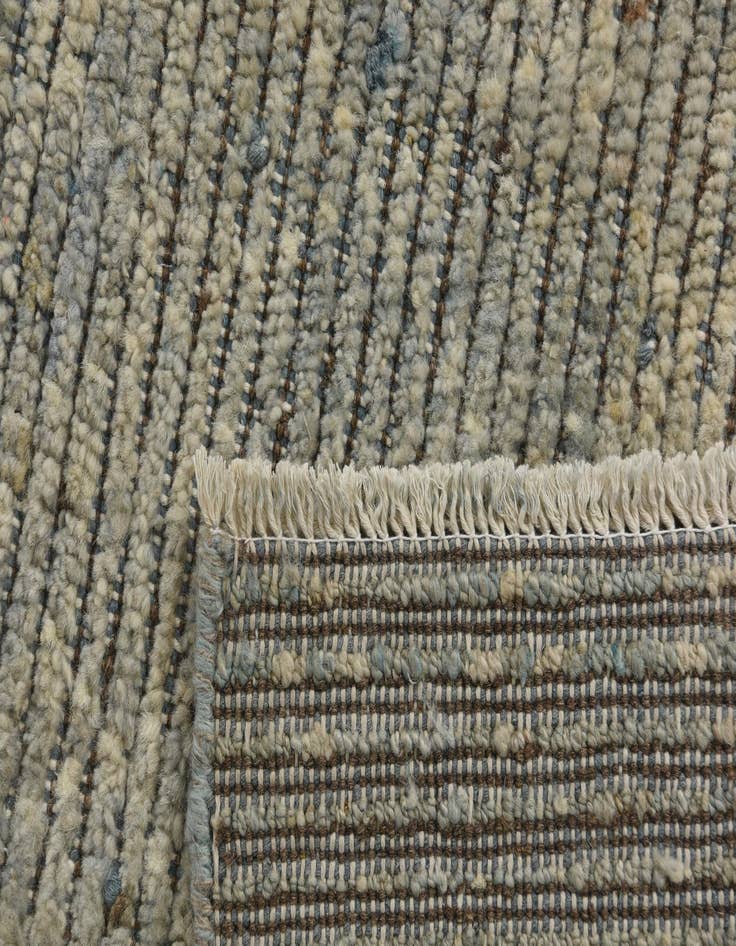 Detail image of  5' 3 x 8'  Hand Knotted Moroccan Wool Rug