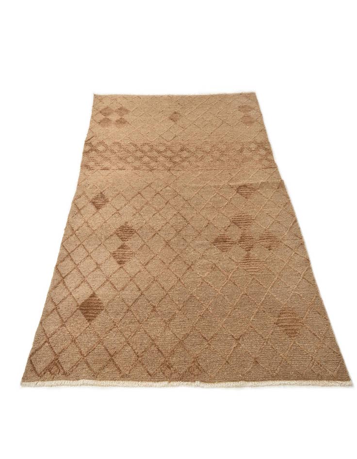 Detail image of  5' 6 x 7' 7  Hand Knotted Moroccan Wool Rug