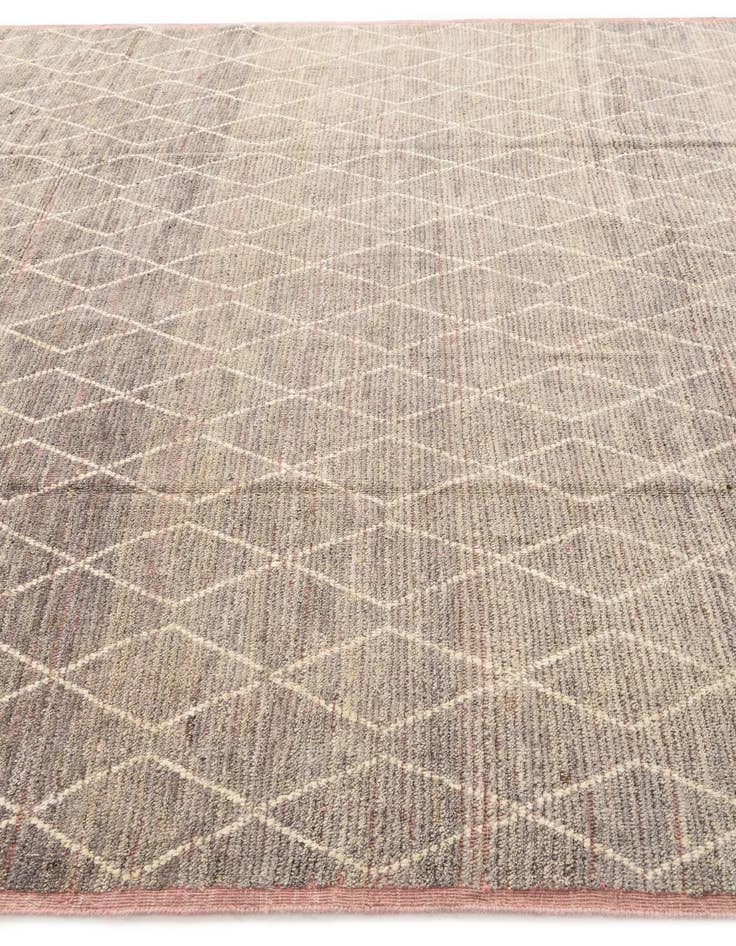 Detail image of  8' 5 x 10' 9  Hand Knotted Moroccan Wool Rug