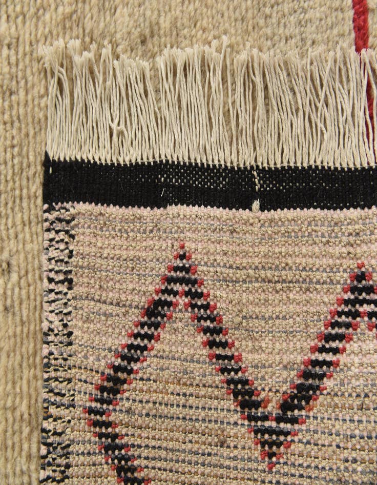 Detail image of  8' 10 x 12'  Hand Knotted Moroccan Wool Rug