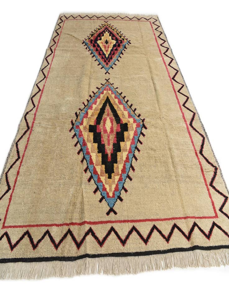 Detail image of  8' 10 x 12'  Hand Knotted Moroccan Wool Rug