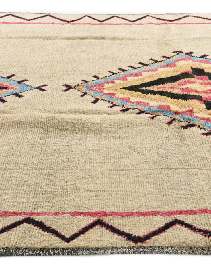 Detail image of  8' 10 x 12'  Hand Knotted Moroccan Wool Rug