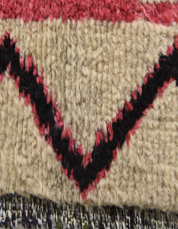 Detail image of  8' 10 x 12'  Hand Knotted Moroccan Wool Rug