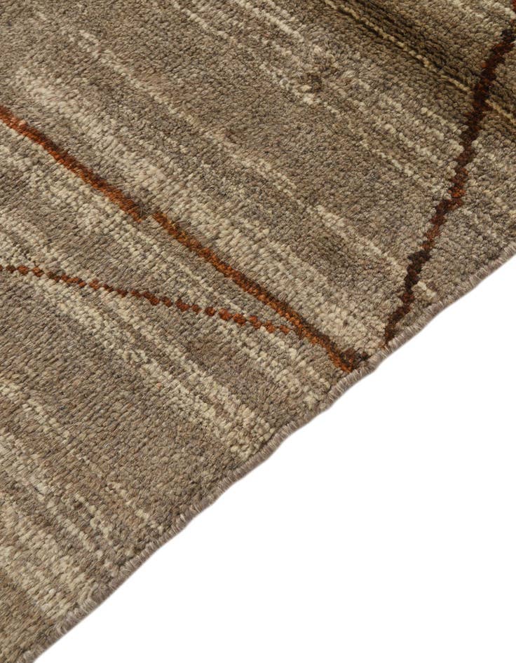 Detail image of  5' 7 x 8' 3  Hand Knotted Moroccan Wool Rug