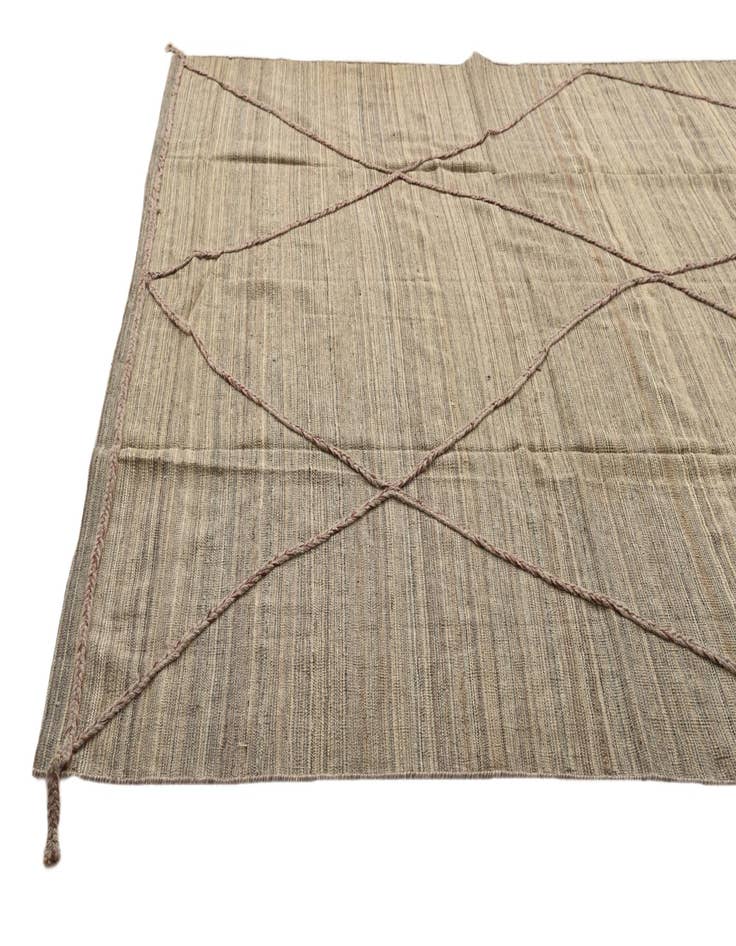 Detail image of  8' 6 x 11' 5  Hand Knotted Moroccan Wool Rug