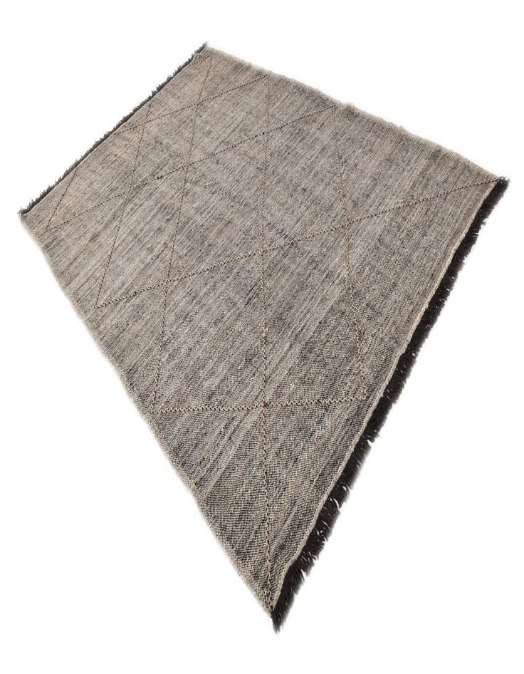 Detail image of  6' 8 x 9' 5  Hand Knotted Moroccan Wool Rug