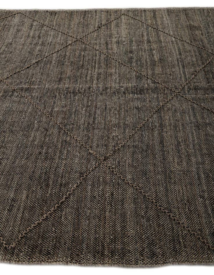 Detail image of  6' 8 x 9' 5  Hand Knotted Moroccan Wool Rug
