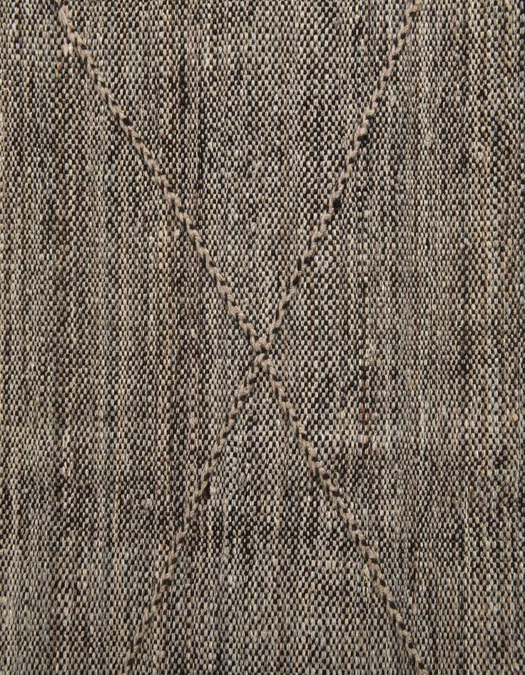 Detail image of  6' 8 x 9' 5  Hand Knotted Moroccan Wool Rug
